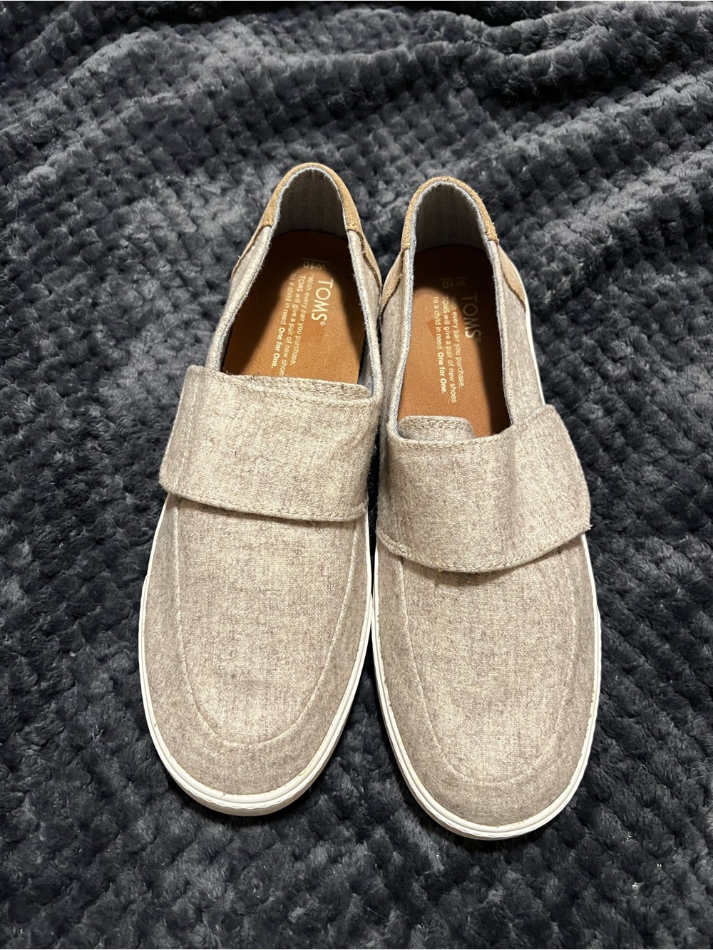 Toms Women's Slip-On Loafers in Light Taupe